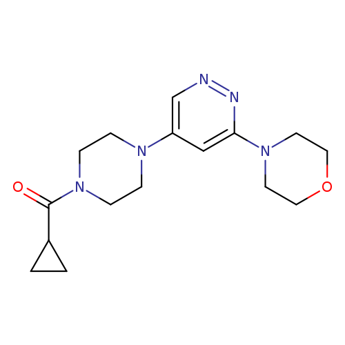 4-[5-(4-cyclopropanecarbonylpiperazin-1-yl)pyridazin-3-yl]morpholine