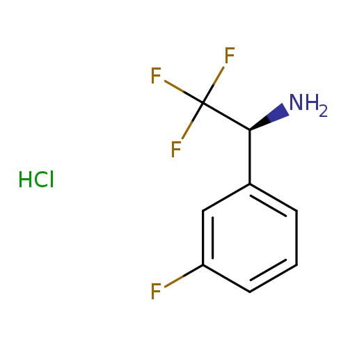 Benzenemethanamine, 3-fluoro-α-(trifluoromethyl)-, hydrochloride (1:1), (αS)-