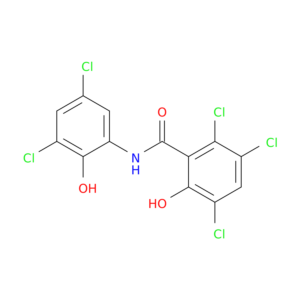 2,3,5-Trichloro-N-(3,5-dichloro-2-hydroxyphenyl)-6-hydroxybenzamide