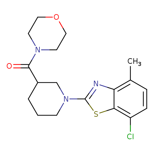 7-chloro-4-methyl-2-[3-(morpholine-4-carbonyl)piperidin-1-yl]-1,3-benzothiazole