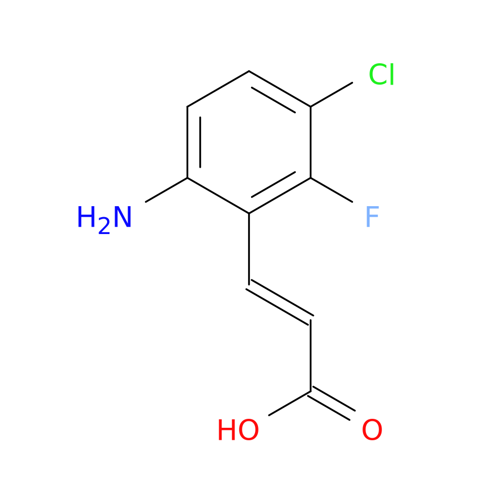 (E)-3-(6-Amino-3-chloro-2-fluorophenyl)acrylic acid