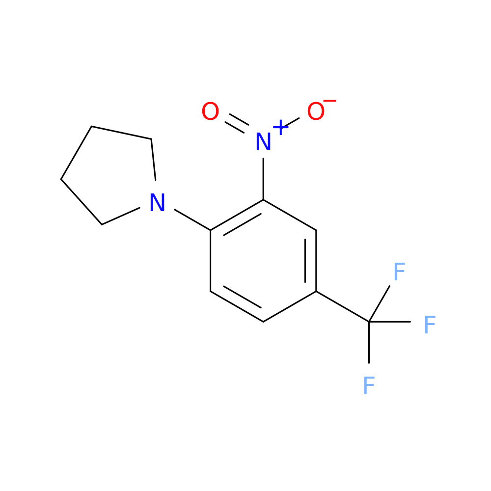 N-[2-Nitro-4-(trifluoromethyl)phenyl]pyrrolidine