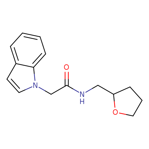 2-(1H-indol-1-yl)-N-[(oxolan-2-yl)methyl]acetamide