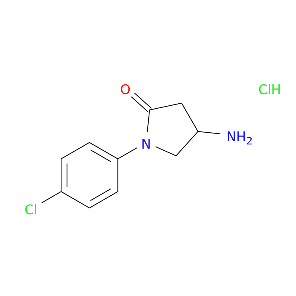 4-amino-1-(4-chlorophenyl)-2-pyrrolidinone hydrochloride