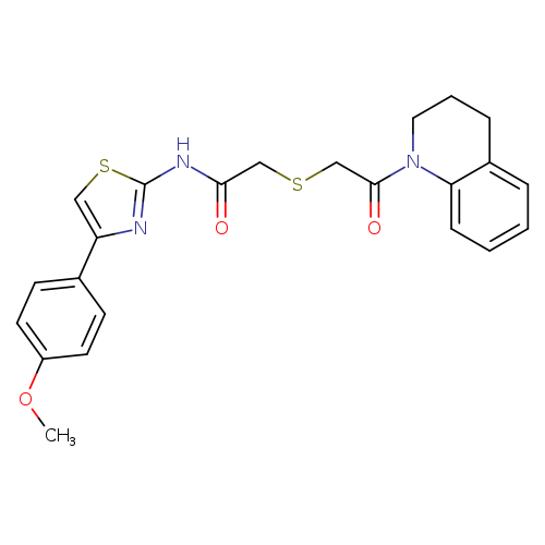 N-[4-(4-methoxyphenyl)-1,3-thiazol-2-yl]-2-{[2-oxo-2-(1,2,3,4-tetrahydroquinolin-1-yl)ethyl]sulfanyl}acetamide