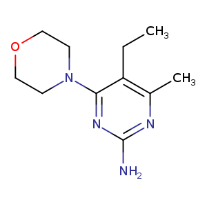 5-Ethyl-4-methyl-6-(4-morpholinyl)-2-pyrimidinamine