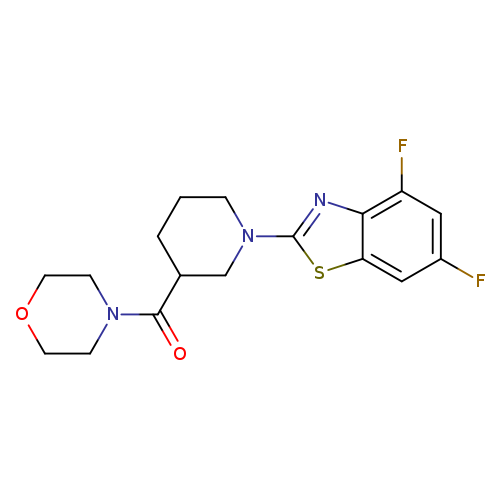 4,6-difluoro-2-[3-(morpholine-4-carbonyl)piperidin-1-yl]-1,3-benzothiazole