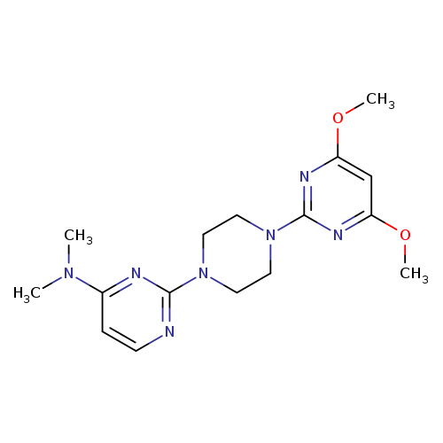 2-[4-(4,6-dimethoxypyrimidin-2-yl)piperazin-1-yl]-N,N-dimethylpyrimidin-4-amine