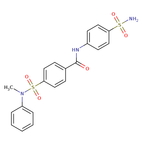 4-[methyl(phenyl)sulfamoyl]-N-(4-sulfamoylphenyl)benzamide