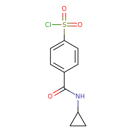 4-(cyclopropylcarbamoyl)benzene-1-sulfonyl chloride