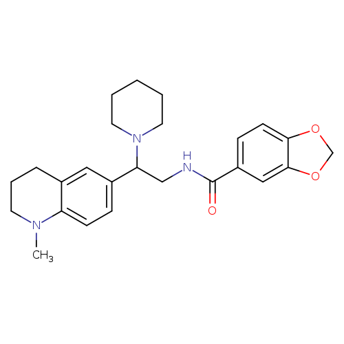 N-[2-(1-methyl-1,2,3,4-tetrahydroquinolin-6-yl)-2-(piperidin-1-yl)ethyl]-2H-1,3-benzodioxole-5-carboxamide