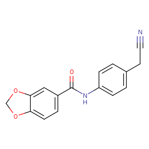 N-[4-(Cyanomethyl)phenyl]-1,3-benzodioxole-5-carboxamide
