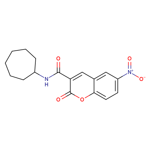 N-cycloheptyl-6-nitro-2-oxo-2H-chromene-3-carboxamide