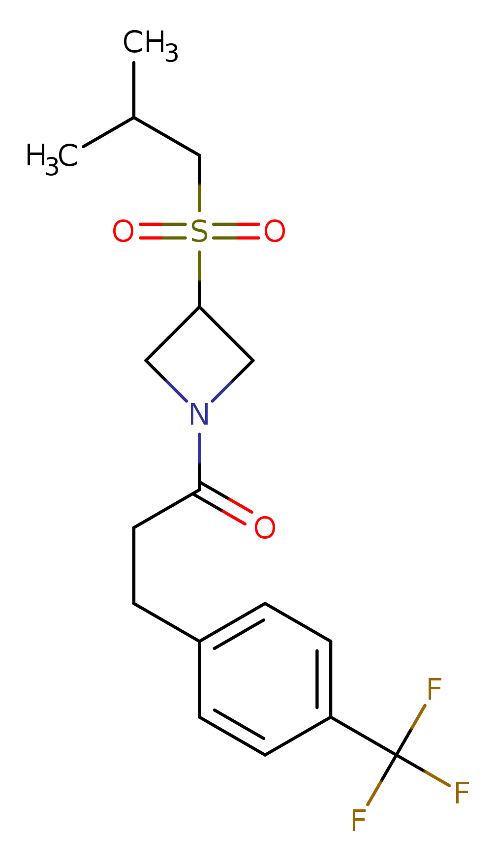 1-[3-(2-methylpropanesulfonyl)azetidin-1-yl]-3-[4-(trifluoromethyl)phenyl]propan-1-one
