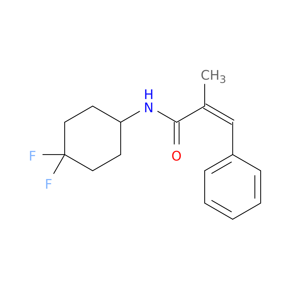 (2Z)-N-(4,4-difluorocyclohexyl)-2-methyl-3-phenylprop-2-enamide