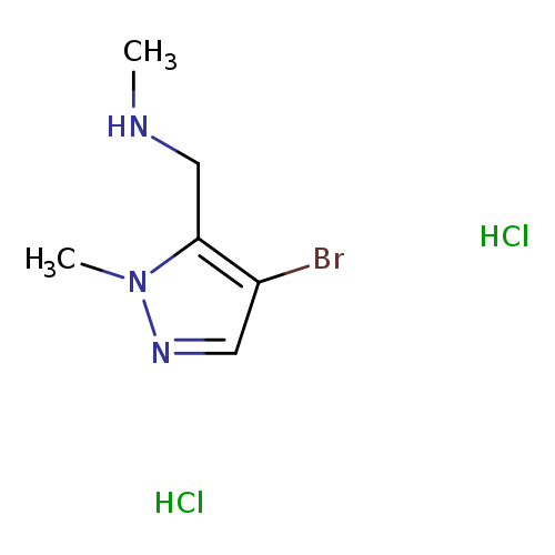 [(4-bromo-1-methyl-1H-pyrazol-5-yl)methyl](methyl)amine dihydrochloride
