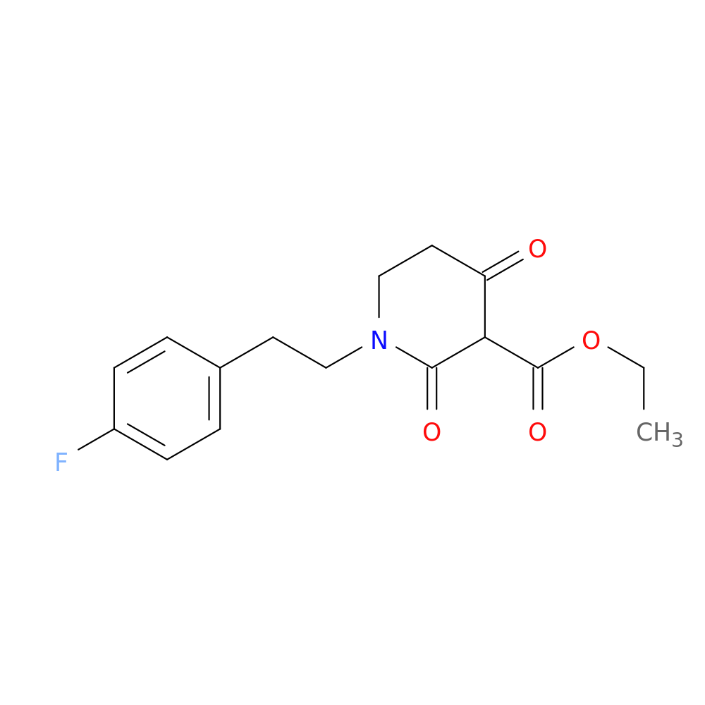 ethyl 1-[2-(4-fluorophenyl)ethyl]-2,4-dioxopiperidine-3-carboxylate