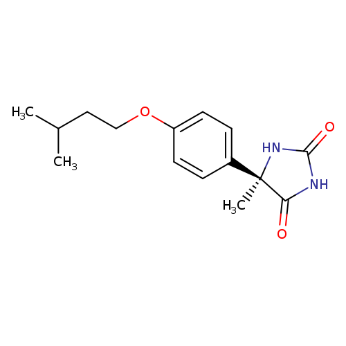 (5r)-5-methyl-5-[4-(3-methylbutoxy)phenyl]imidazolidine-2,4-dione