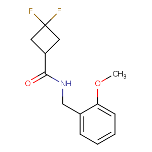 3,3-difluoro-N-[(2-methoxyphenyl)methyl]cyclobutane-1-carboxamide