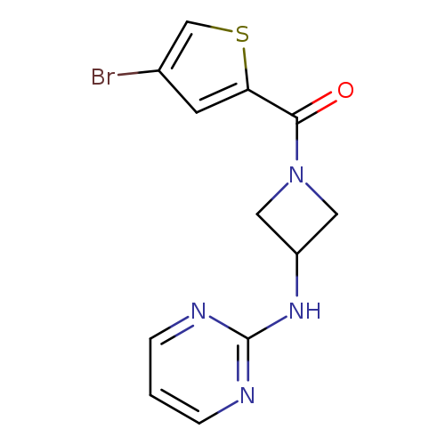 N-[1-(4-bromothiophene-2-carbonyl)azetidin-3-yl]pyrimidin-2-amine
