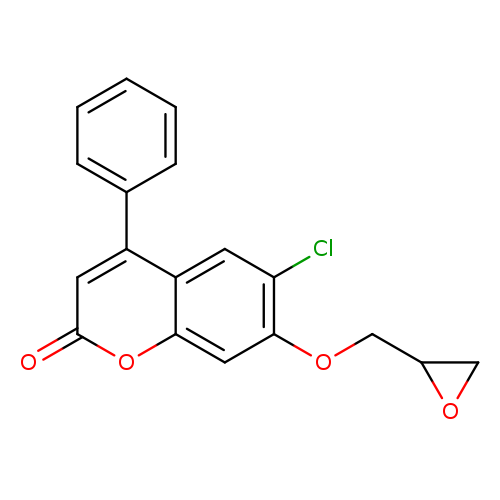 6-Chloro-7-(oxiran-2-ylmethoxy)-4-phenyl-2h-chromen-2-one