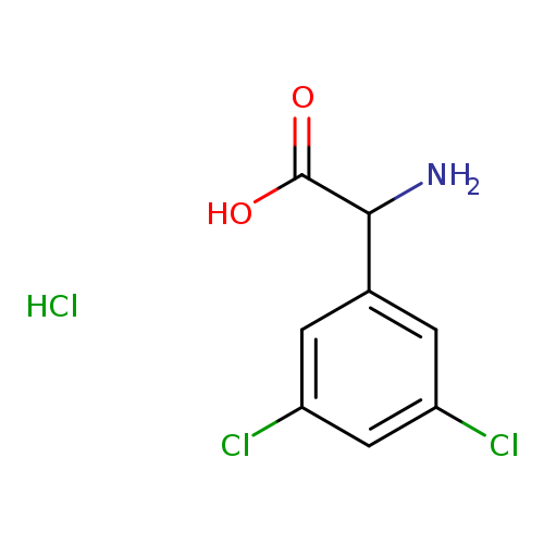 Benzeneacetic acid, α-amino-3,5-dichloro-, hydrochloride (1:1)