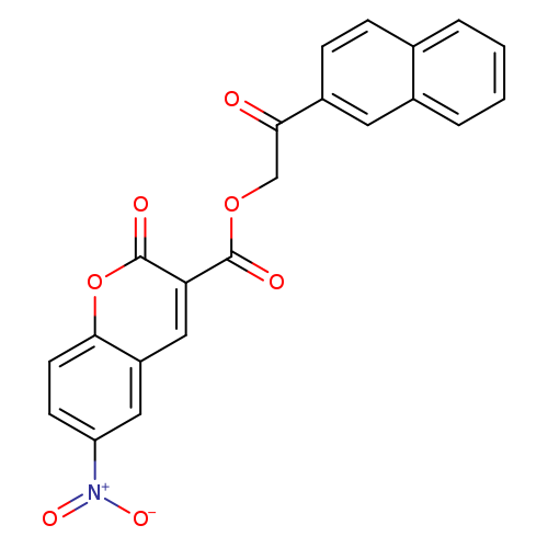 2-(naphthalen-2-yl)-2-oxoethyl 6-nitro-2-oxo-2H-chromene-3-carboxylate