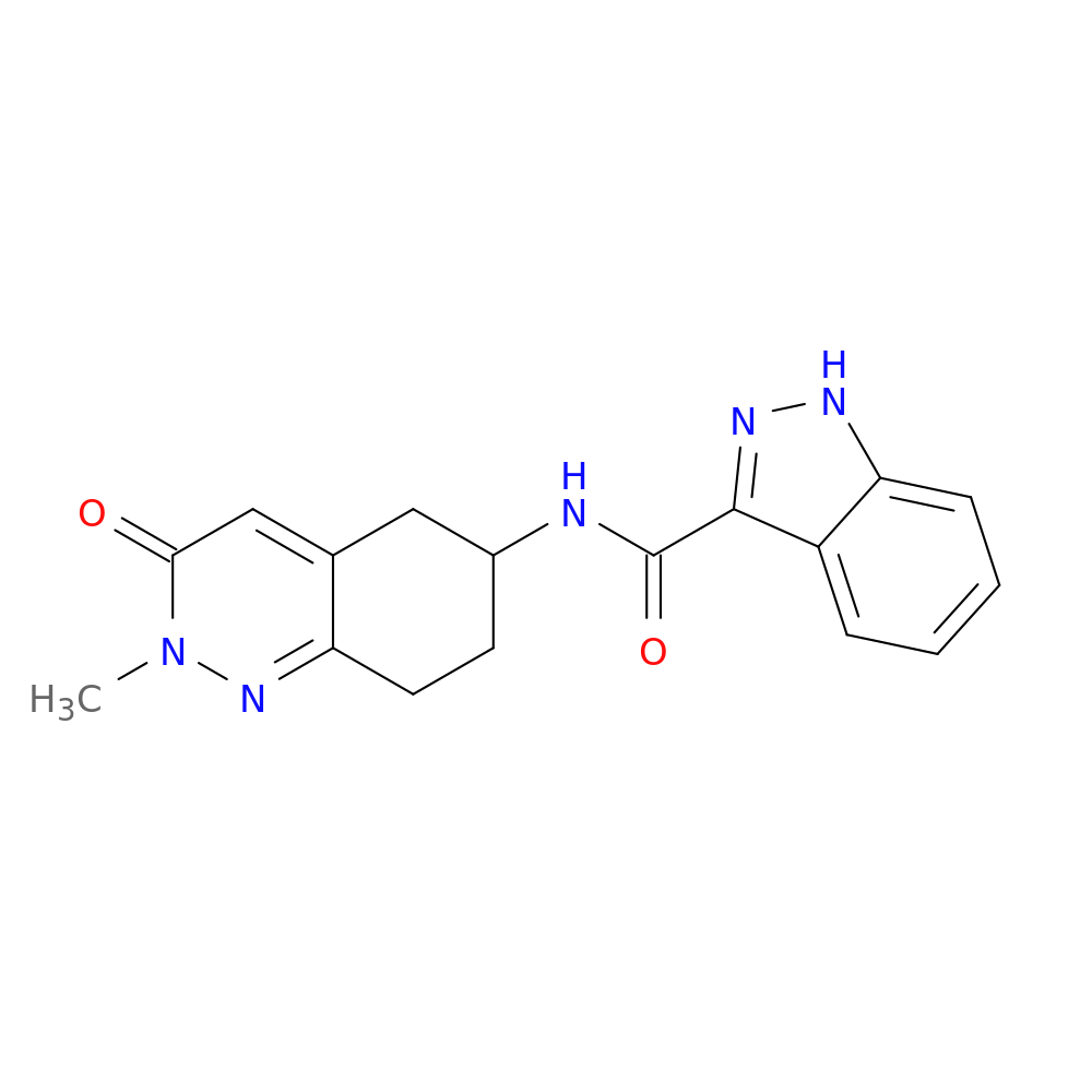 N-(2-methyl-3-oxo-2,3,5,6,7,8-hexahydrocinnolin-6-yl)-1H-indazole-3-carboxamide