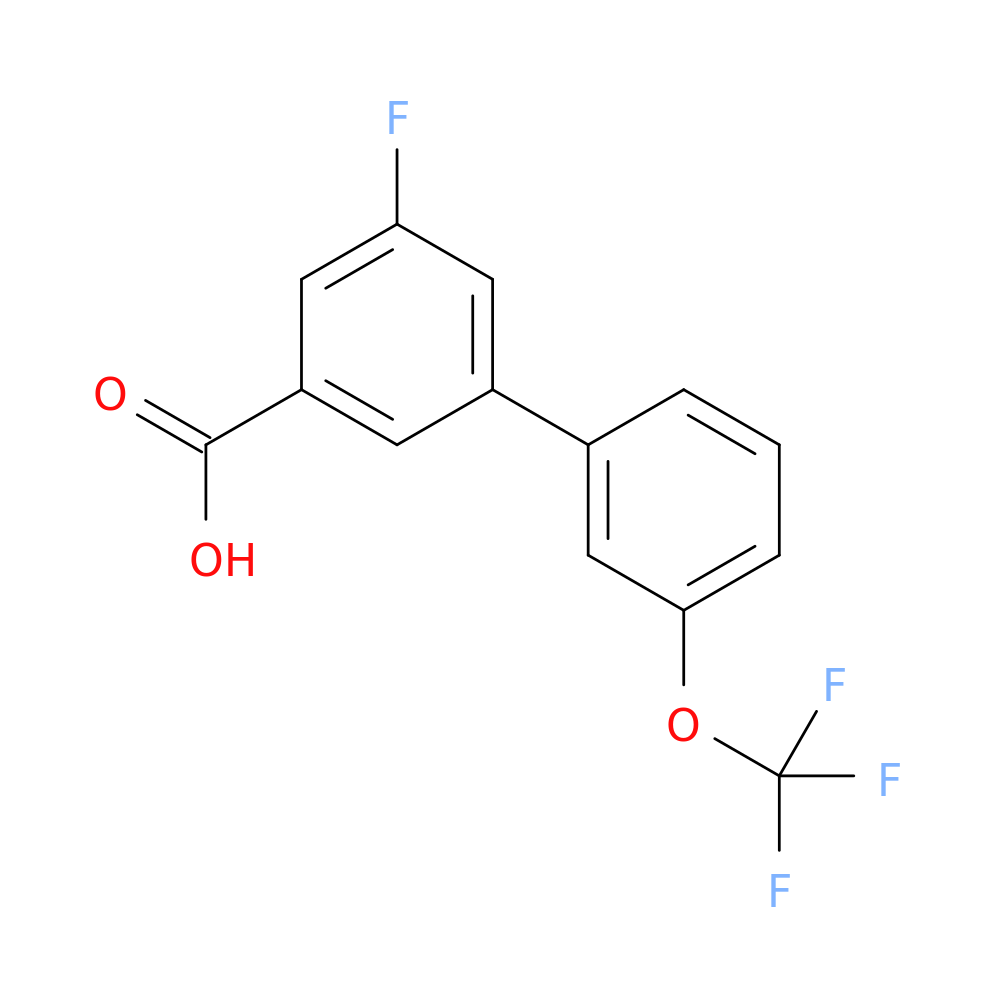5-Fluoro-3-(3-trifluoromethoxyphenyl)benzoic acid