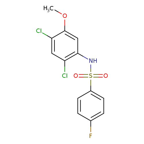 N-(2,4-dichloro-5-methoxyphenyl)-4-fluorobenzene-1-sulfonamide