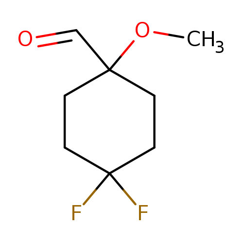 4,4-difluoro-1-methoxycyclohexane-1-carbaldehyde