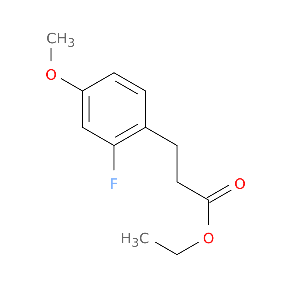 Benzenepropanoic acid, 2-fluoro-4-methoxy-, ethyl ester