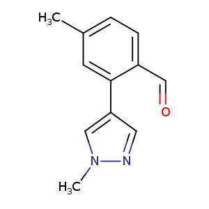 4-methyl-2-(1-methyl-1H-pyrazol-4-yl)benzaldehyde