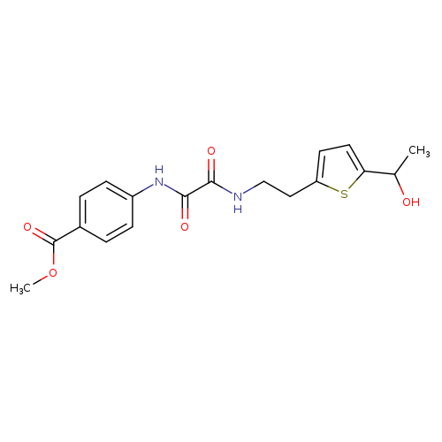 methyl 4-[({2-[5-(1-hydroxyethyl)thiophen-2-yl]ethyl}carbamoyl)formamido]benzoate