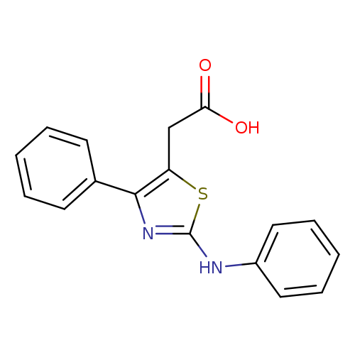 2-[4-phenyl-2-(phenylamino)-1,3-thiazol-5-yl]acetic acid