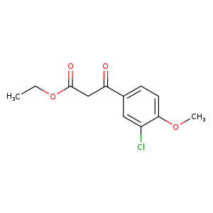 Benzenepropanoic acid, 3-chloro-4-methoxy-β-oxo-, ethyl ester