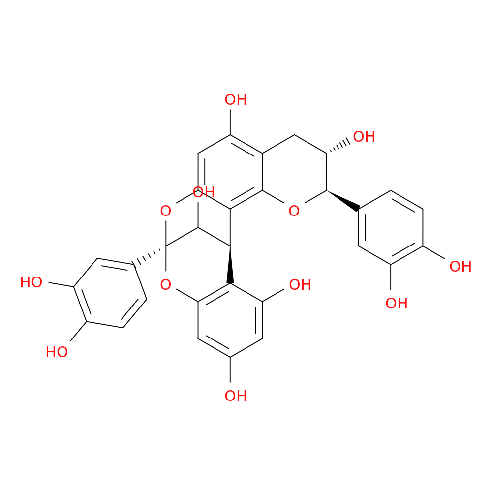 (2R,3S,8S,14R,15R)-2,8-Bis(3,4-dihydroxyphenyl)-3,4-dihydro-8,14-methano-2H,14H-1-benzopyrano[7,8-d][1,3]benzodioxocin-3,5,11,13,15-pentol