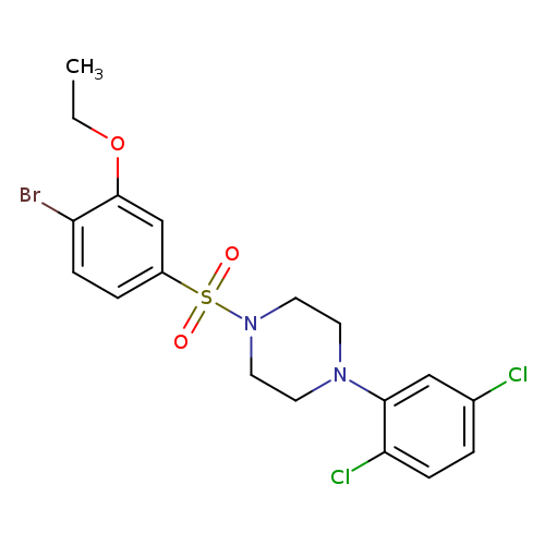 1-(4-bromo-3-ethoxybenzenesulfonyl)-4-(2,5-dichlorophenyl)piperazine