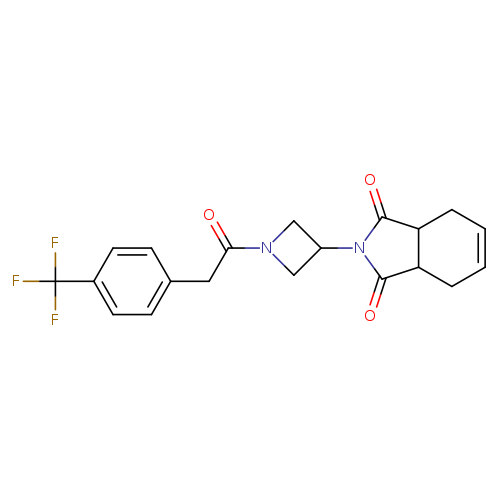 2-(1-{2-[4-(trifluoromethyl)phenyl]acetyl}azetidin-3-yl)-2,3,3a,4,7,7a-hexahydro-1H-isoindole-1,3-dione