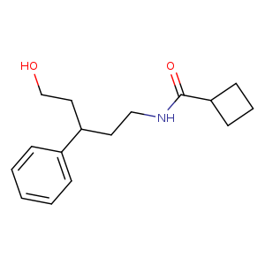 N-(5-hydroxy-3-phenylpentyl)cyclobutanecarboxamide