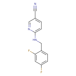 6-{[(2,4-difluorophenyl)methyl]amino}pyridine-3-carbonitrile
