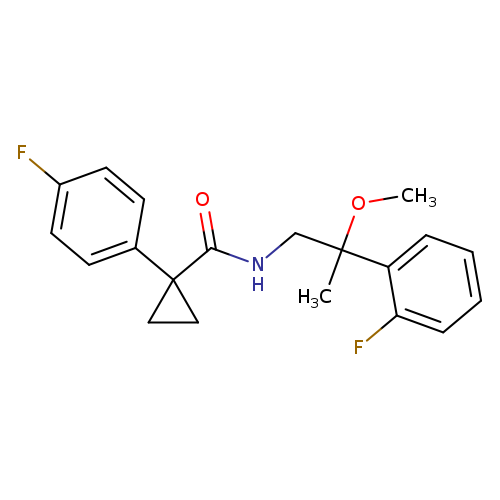 1-(4-fluorophenyl)-N-[2-(2-fluorophenyl)-2-methoxypropyl]cyclopropane-1-carboxamide