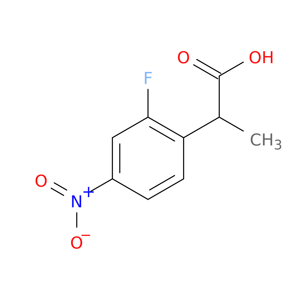 2-(2-fluoro-4-nitrophenyl)propanoic acid