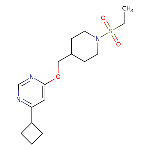 4-cyclobutyl-6-{[1-(ethanesulfonyl)piperidin-4-yl]methoxy}pyrimidine