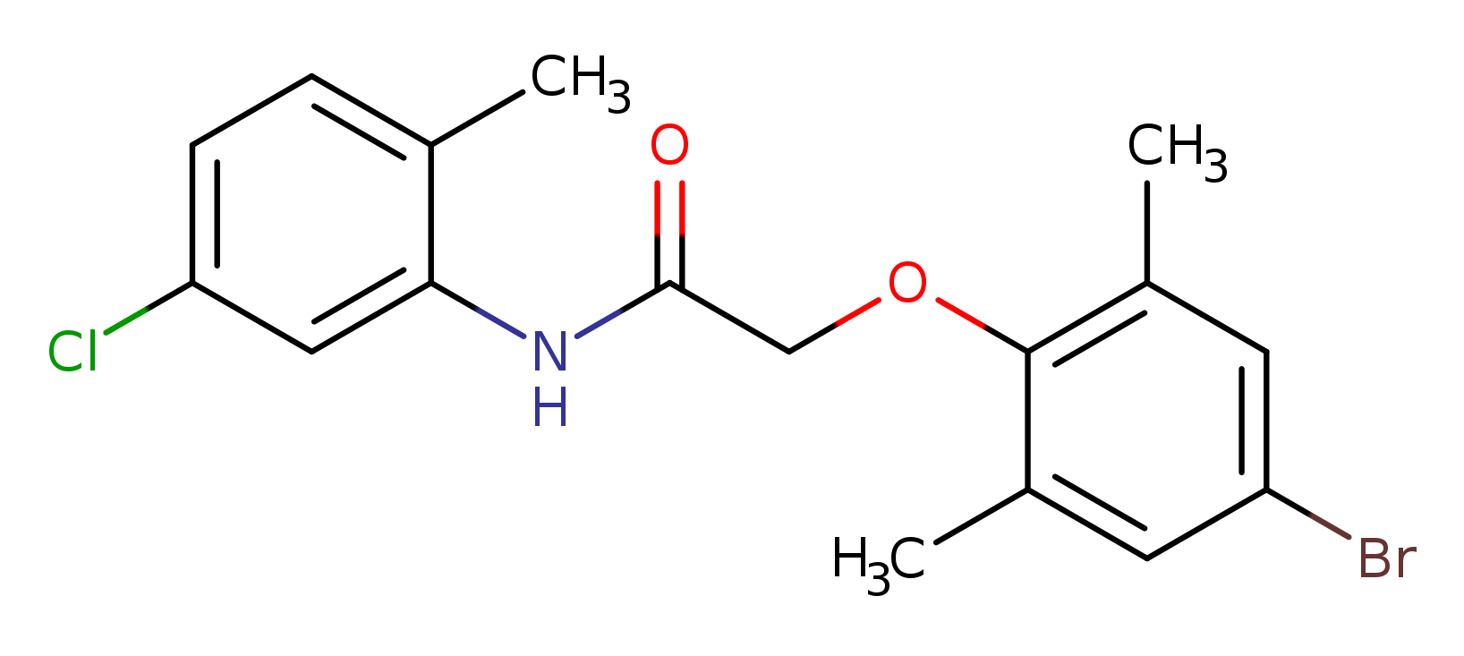 2-(4-bromo-2,6-dimethylphenoxy)-N-(5-chloro-2-methylphenyl)acetamide