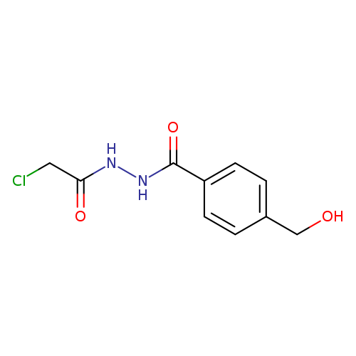 N'-(2-chloroacetyl)-4-(hydroxymethyl)benzohydrazide