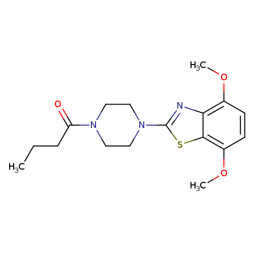 1-[4-(4,7-dimethoxy-1,3-benzothiazol-2-yl)piperazin-1-yl]butan-1-one