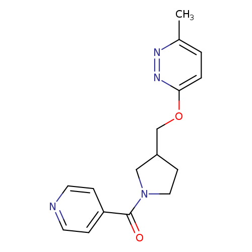 3-methyl-6-{[1-(pyridine-4-carbonyl)pyrrolidin-3-yl]methoxy}pyridazine