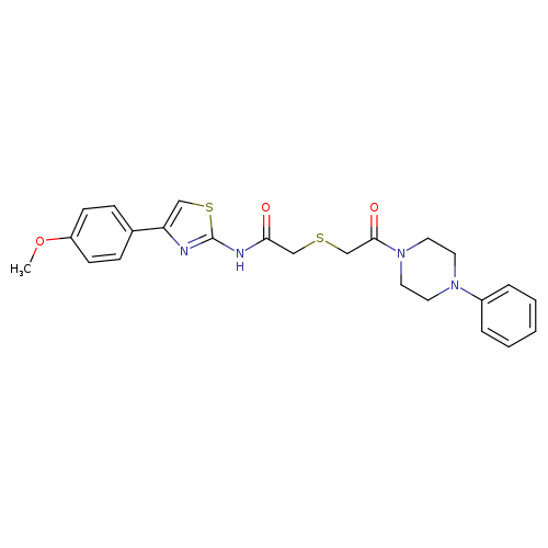 N-[4-(4-methoxyphenyl)-1,3-thiazol-2-yl]-2-{[2-oxo-2-(4-phenylpiperazin-1-yl)ethyl]sulfanyl}acetamide