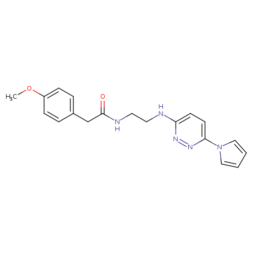2-(4-methoxyphenyl)-N-(2-{[6-(1H-pyrrol-1-yl)pyridazin-3-yl]amino}ethyl)acetamide
